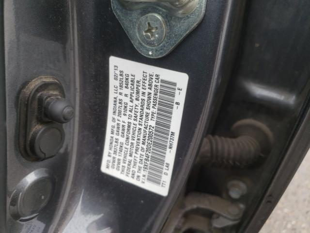 2013 HONDA CIVIC HYBR 19XFB4F20DE200572