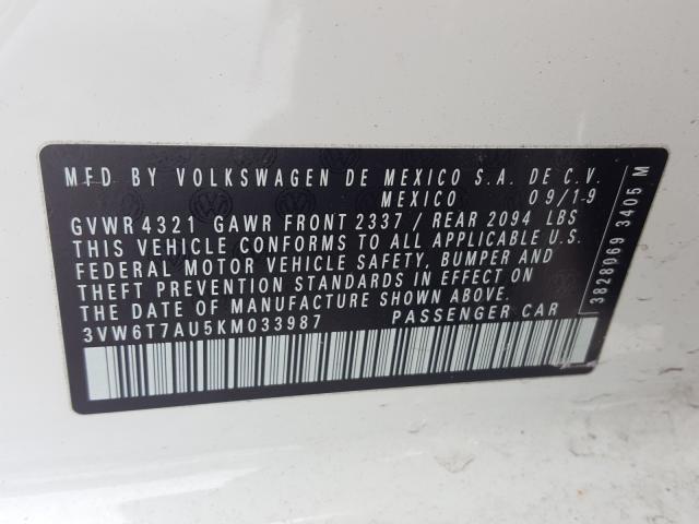 2019 VOLKSWAGEN GTI S 3VW6T7AU5KM033987