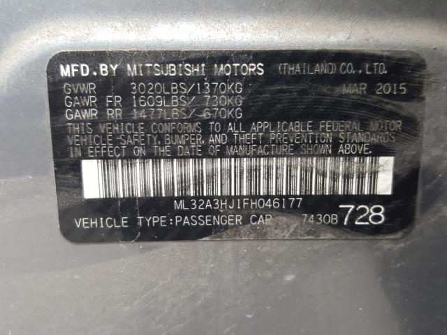 2015 MITSUBISHI MIRAGE DE ML32A3HJ1FH046177