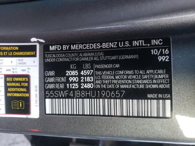 2017 MERCEDES-BENZ C 300 - 55SWF4JB8HU190657