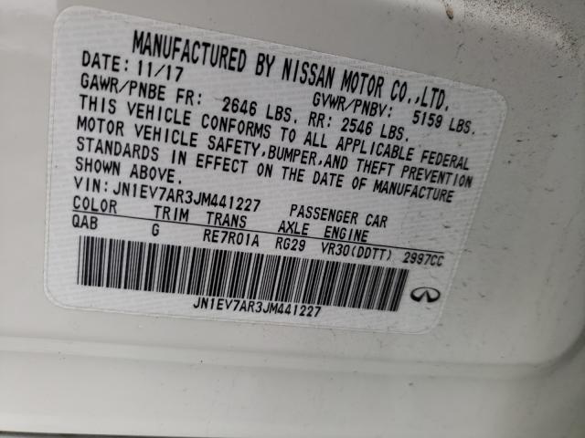 2018 INFINITI Q50 LUXE JN1EV7AR3JM441227