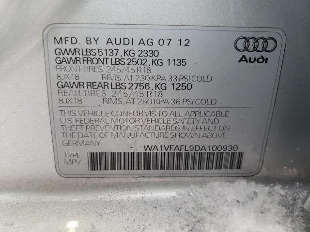 2013 AUDI A4 ALLROAD WA1VFAFL9DA100930