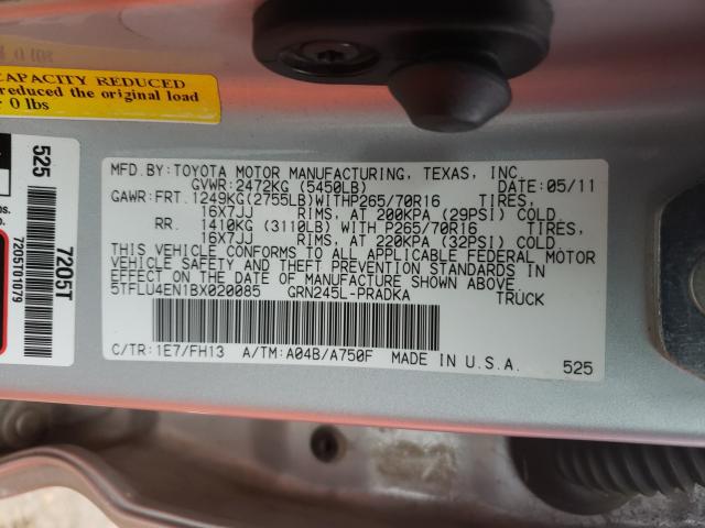 2011 TOYOTA TACOMA DOU - 5TFLU4EN1BX020085
