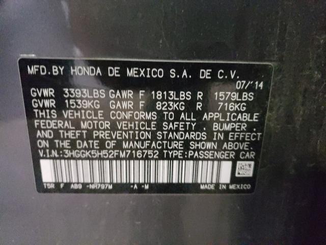 2015 HONDA FIT LX 3HGGK5H52FM716752