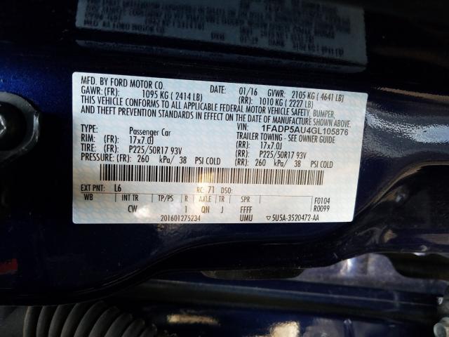 2016 FORD C-MAX SE 1FADP5AU4GL105876