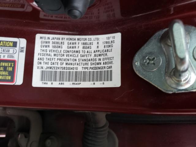 2011 HONDA INSIGHT EX JHMZE2H75BS004010