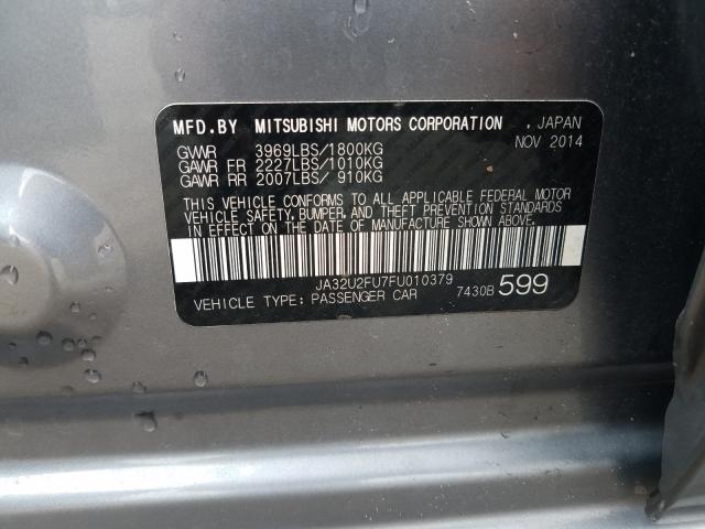 2015 MITSUBISHI LANCER ES JA32U2FU7FU010379