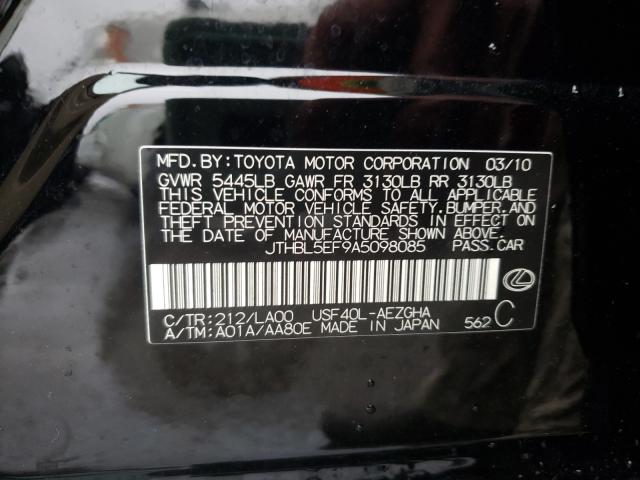 2010 LEXUS LS 460 JTHBL5EF9A5098085