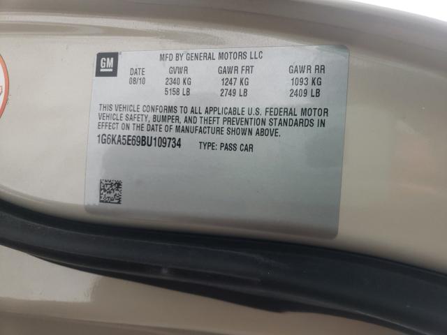 2011 CADILLAC DTS 1G6KA5E69BU109734