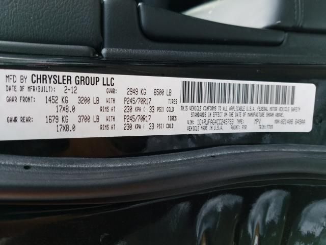2012 JEEP GRAND CHER 1C4RJFAG4CC245793