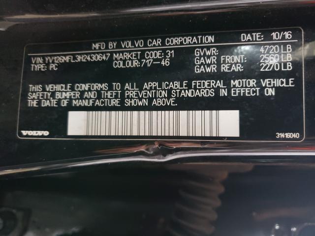 2017 VOLVO S60 YV126MFL3H2430647