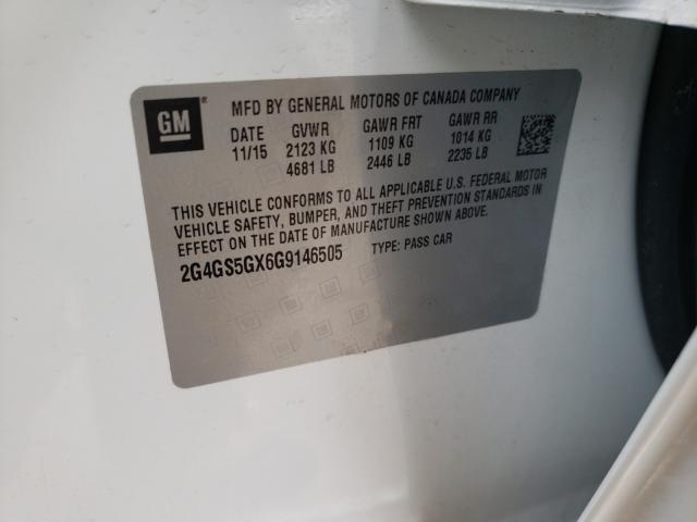 2016 BUICK REGAL PREM 2G4GS5GX6G9146505
