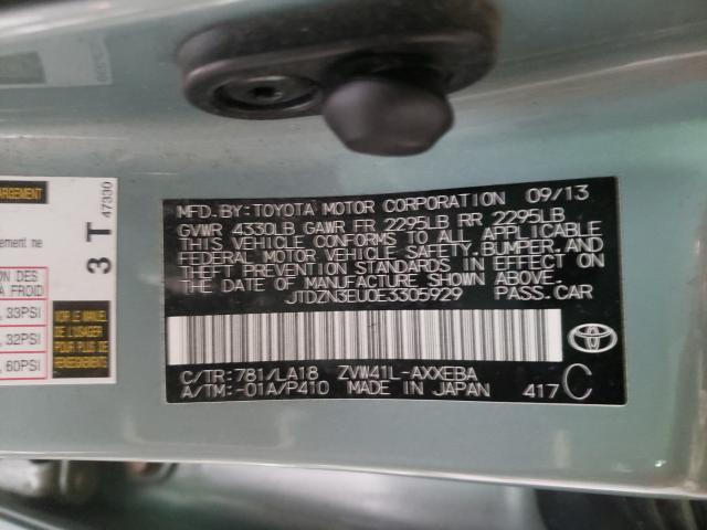 2014 TOYOTA PRIUS V JTDZN3EU0E3305929