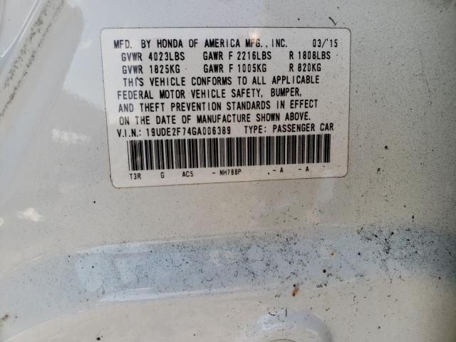 2016 ACURA ILX PREMIU 19UDE2F74GA006389