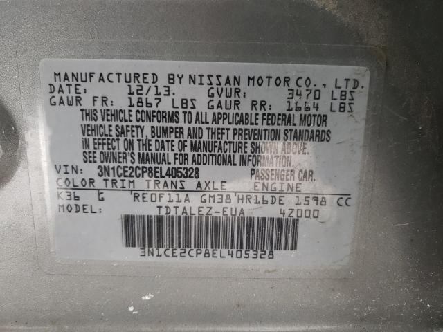 2014 NISSAN VERSA NOTE 3N1CE2CP8EL405328