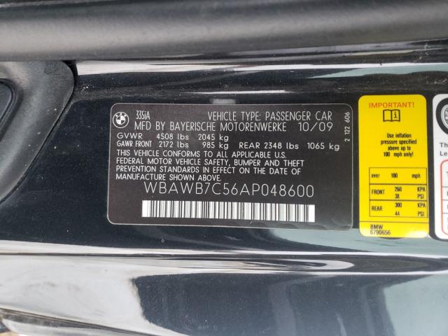 2010 BMW 335 I WBAWB7C56AP048600