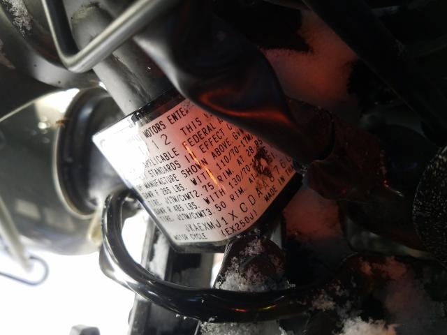 2012 KAWASAKI EX250 J JKAEXMJ1XCDAA8760