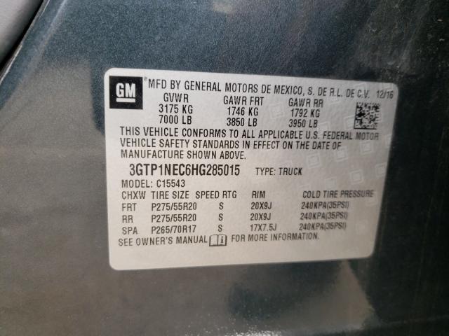 2017 GMC SIERRA C15 - 3GTP1NEC6HG285015