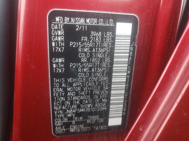 2011 NISSAN JUKE JN8AF5MR7BT012399