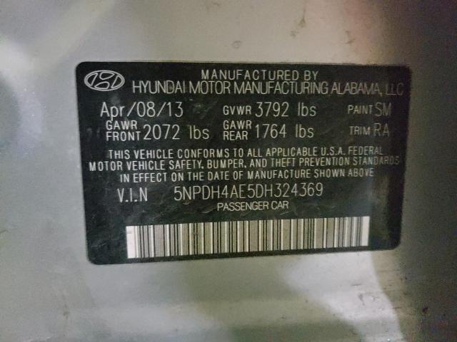 2013 HYUNDAI ELANTRA GL 5NPDH4AE5DH324369
