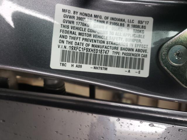 2017 HONDA CIVIC TOUR 19XFC1F9XHE018747