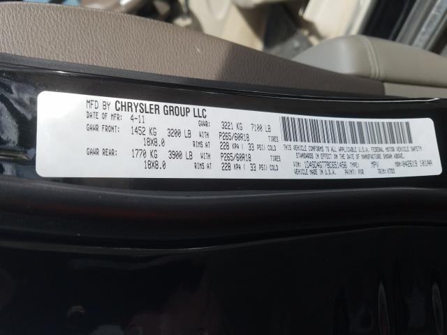 2011 DODGE DURANGO CR 1D4SD4GT7BC651456