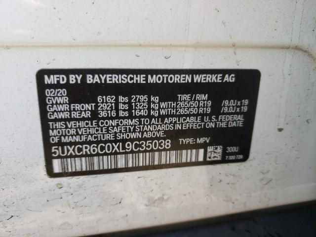 2020 BMW X5 XDRIVE4 - 5UXCR6C0XL9C35038