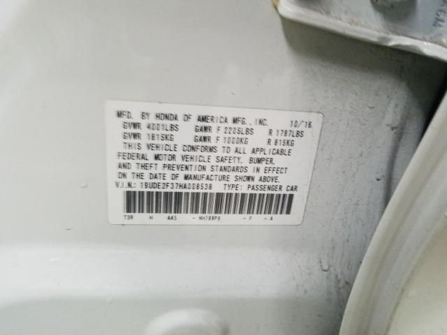 2017 ACURA ILX BASE W 19UDE2F37HA008538