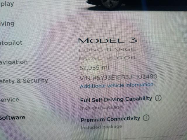 2018 TESLA MODEL 3 5YJ3E1EB3JF103480