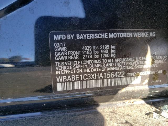 2017 BMW 330E WBA8E1C3XHA156422