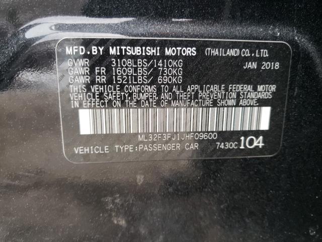2018 MITSUBISHI MIRAGE G4 ML32F3FJ1JHF09600