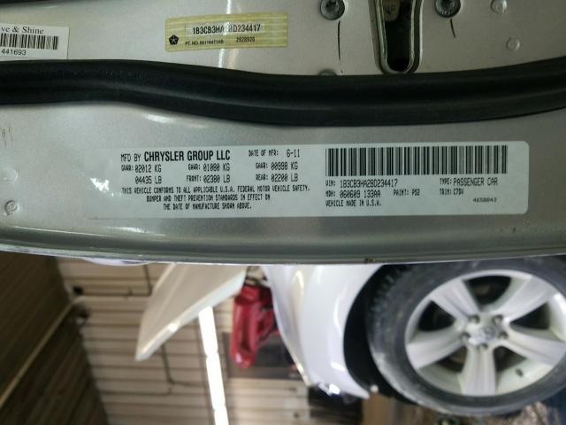 2011 DODGE CALIBER 1B3CB3HA2BD234417