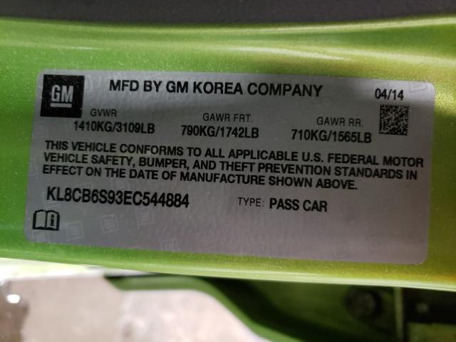 2014 CHEVROLET SPARK KL8CB6S93EC544884