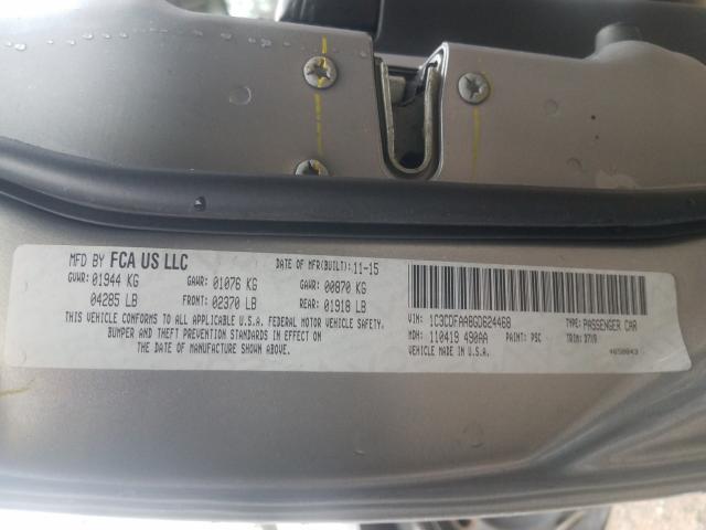 2016 DODGE DART SE 1C3CDFAA8GD624468