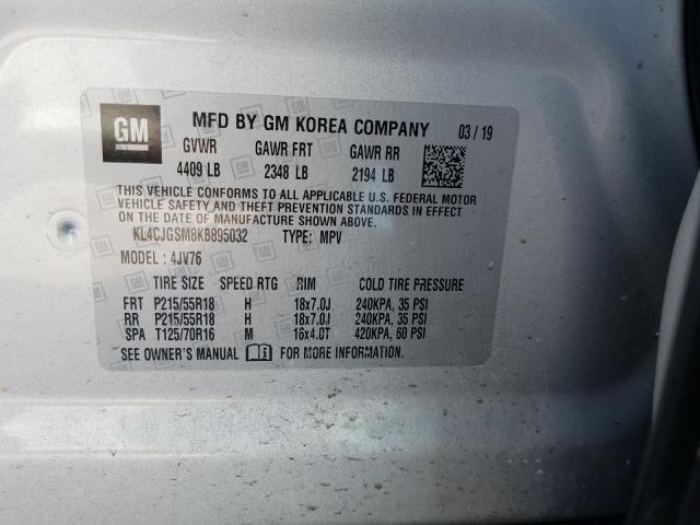 2019 BUICK ENCORE ESS KL4CJGSM8KB895032