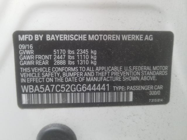 2016 BMW 528 XI WBA5A7C52GG644441