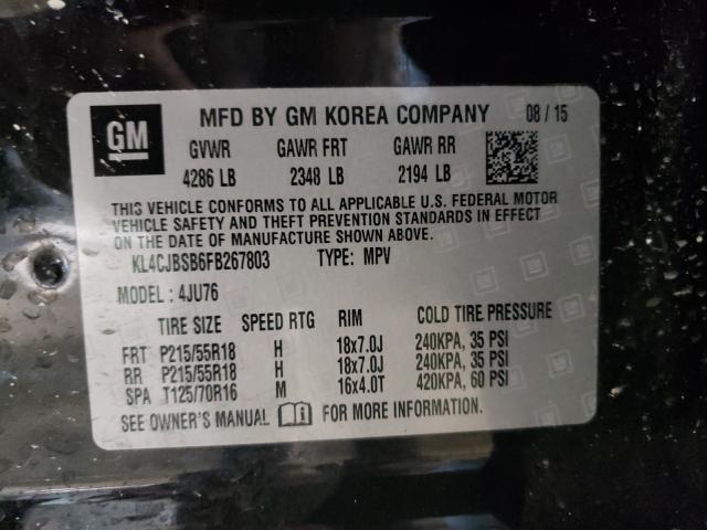 2015 BUICK ENCORE CON KL4CJBSB6FB267803