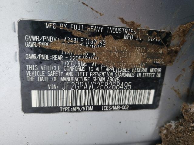2014 SUBARU XV CROSSTR JF2GPAVC2E8268495