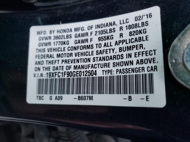 2016 HONDA CIVIC TOUR 19XFC1F90GE012504