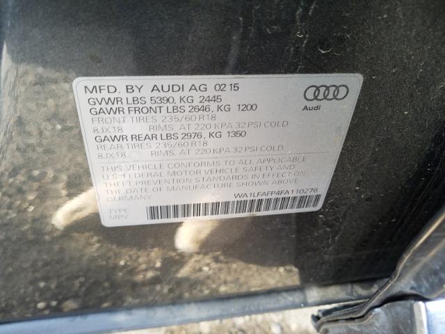 2015 AUDI Q5 PREMIUM - WA1LFAFP4FA110276