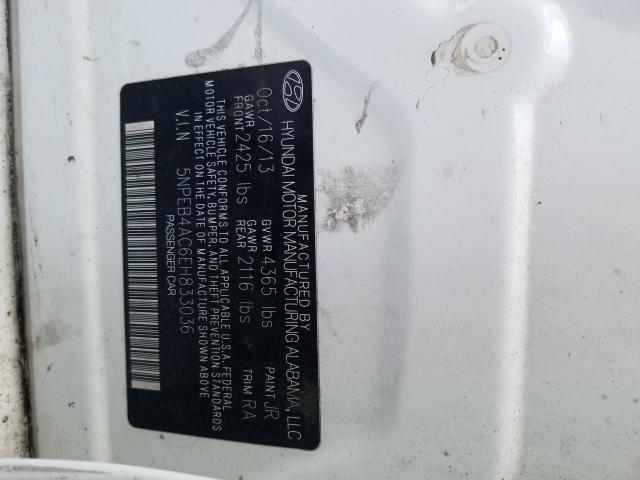 2014 HYUNDAI SONATA GLS 5NPEB4AC6EH833036