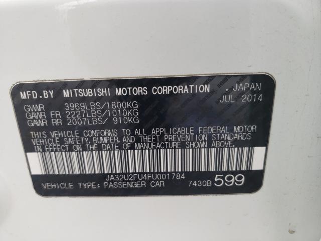 2015 MITSUBISHI LANCER JA32U2FU4FU001784