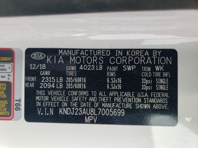 2020 KIA SOUL LX KNDJ23AU8L7005699