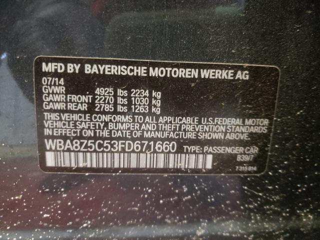 2015 BMW 328 XIGT S WBA8Z5C53FD671660