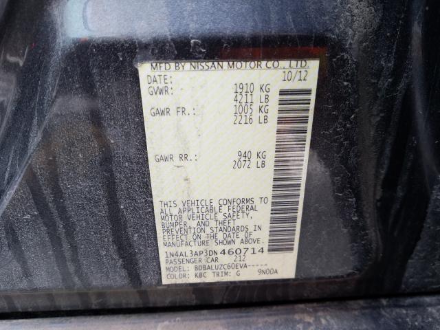 2013 NISSAN ALTIMA 2.5 1N4AL3AP3DN460714