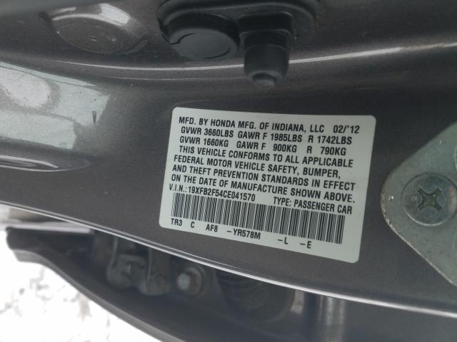 2012 HONDA CIVIC LX 19XFB2F54CE041570