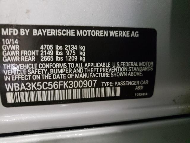 2015 BMW 328 D XDRI WBA3K5C56FK300907