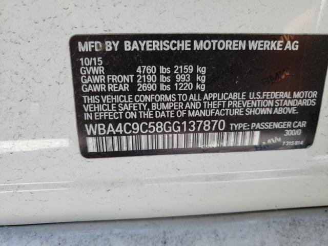 2016 BMW 428 XI GRA WBA4C9C58GG137870