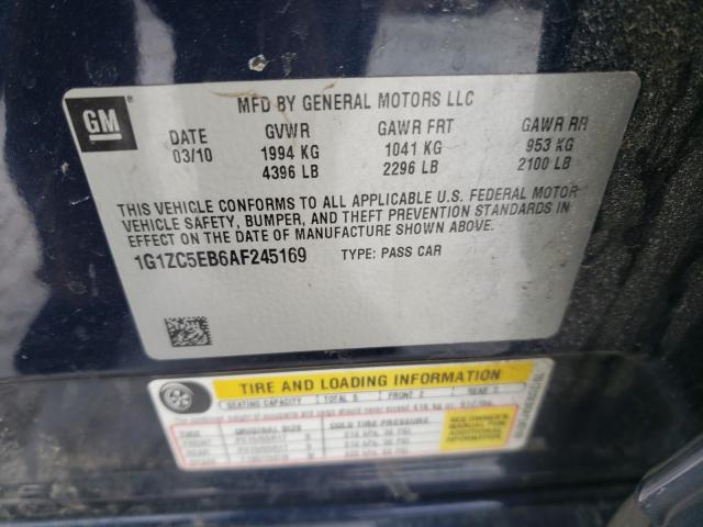 2010 CHEVROLET MALIBU 1LT 1G1ZC5EB6AF245169