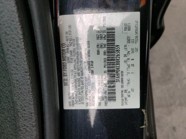 2011 FORD FUSION SPO 3FAHP0KC8BR265859